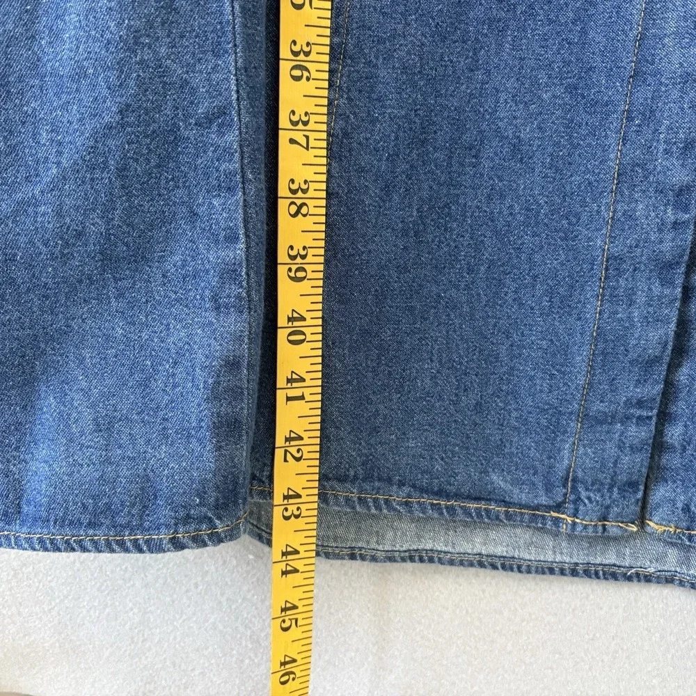 Vintage My Michelle Halter Dress 11/12 Denim 90s Boho Festival Y2K Casual Chic - Picture 10 of 10